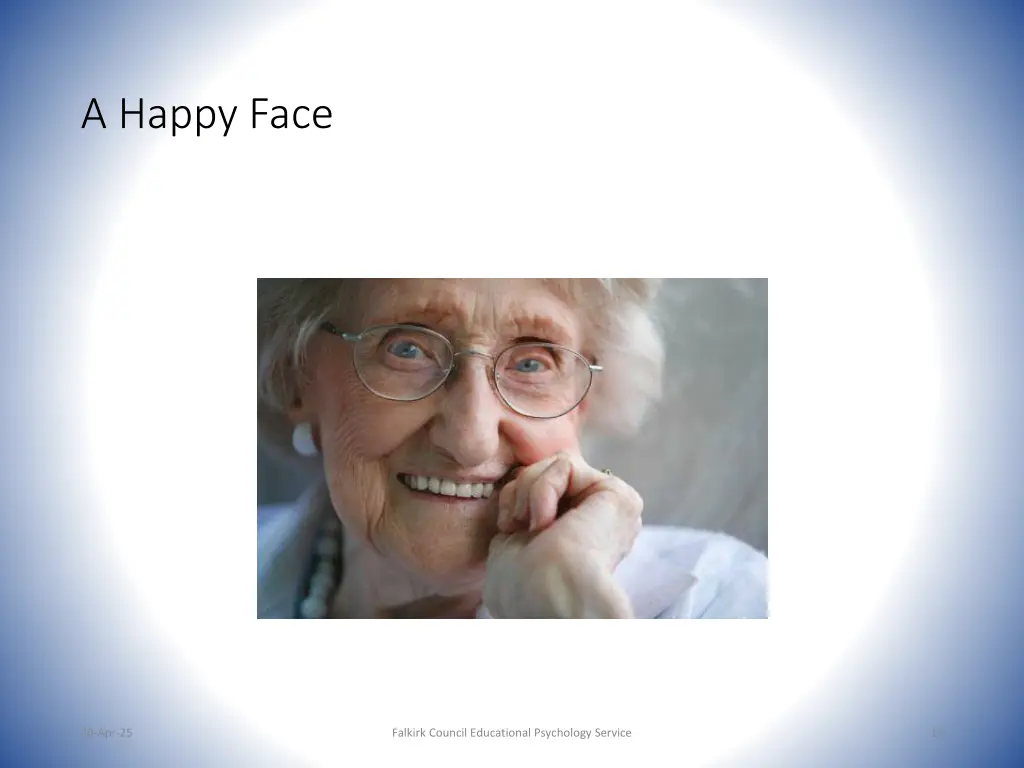 a happy face
