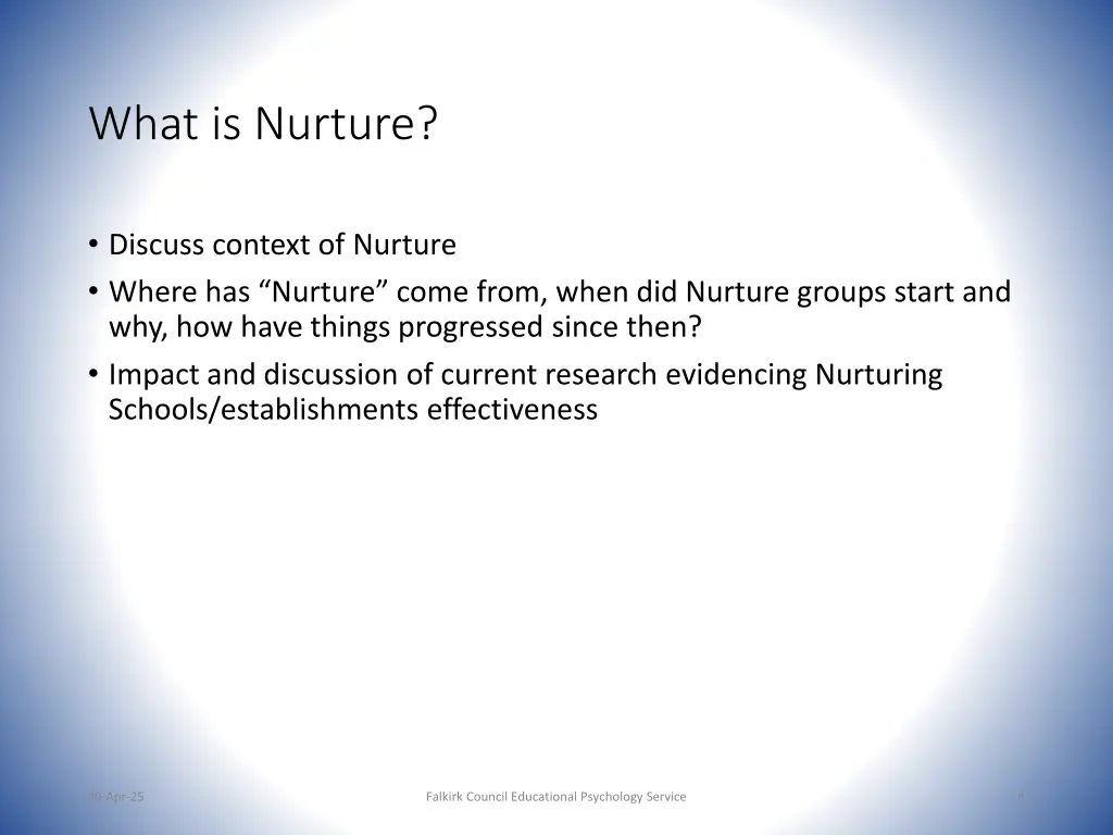 what is nurture