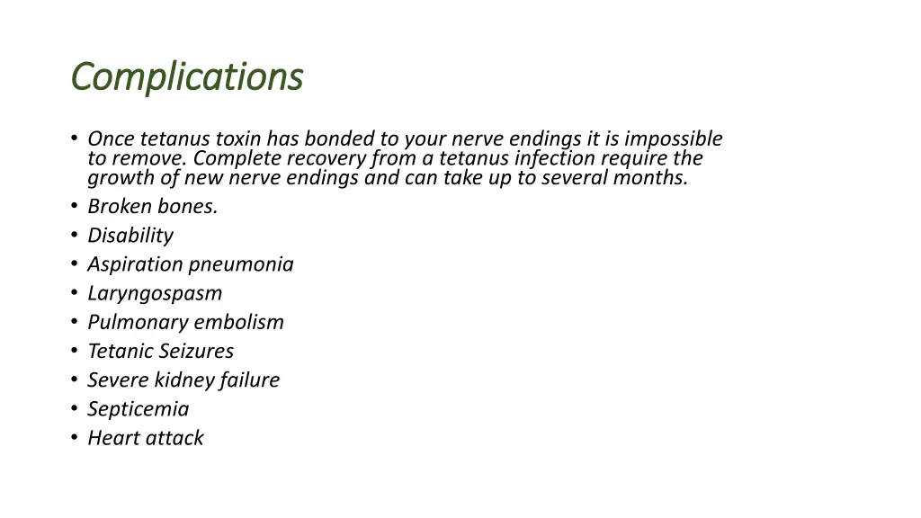complications complications