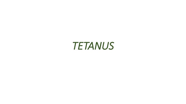 tetanus tetanus