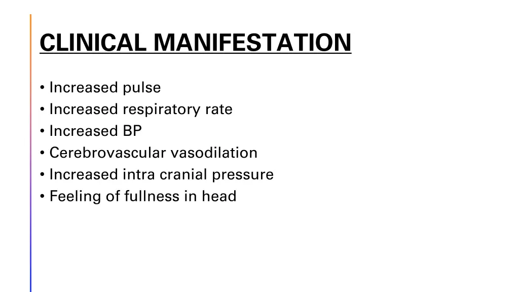 clinical manifestation