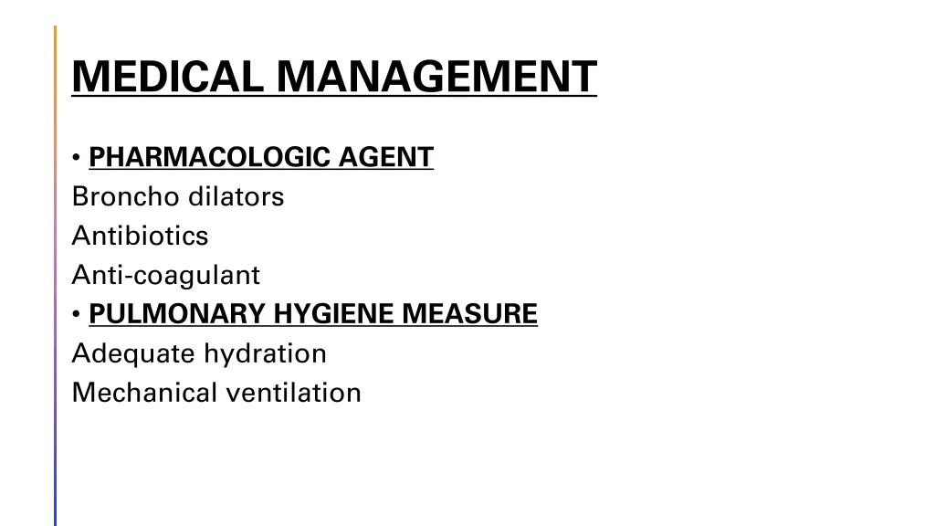 medical management