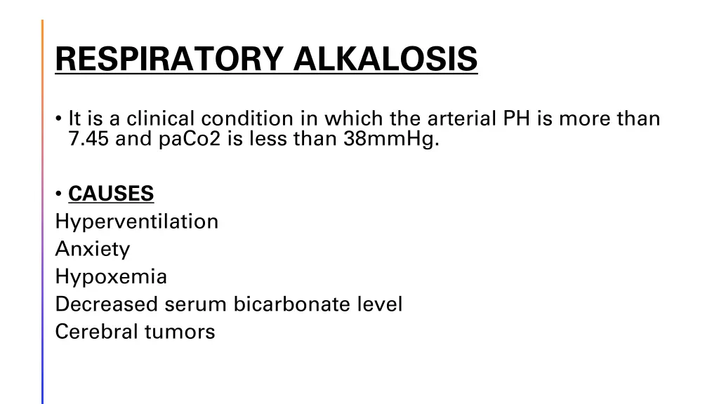 respiratory alkalosis