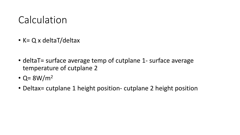 calculation