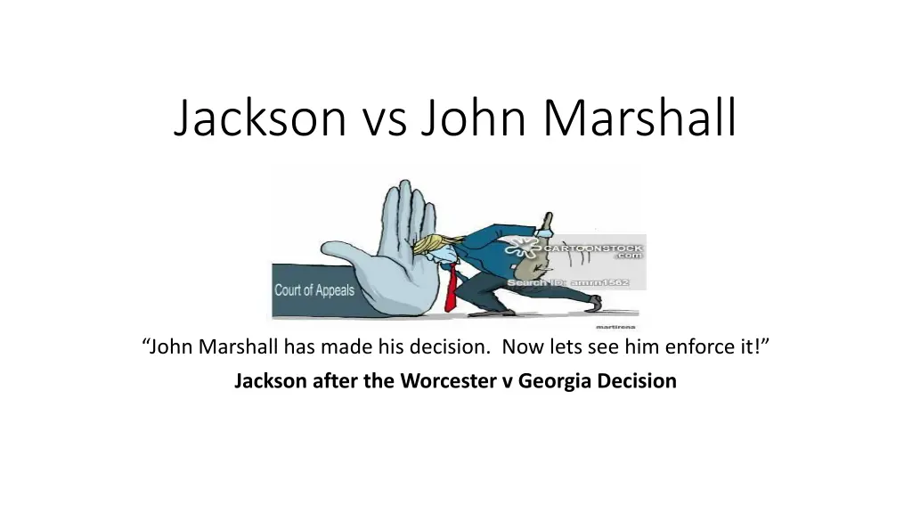 jackson vs john marshall