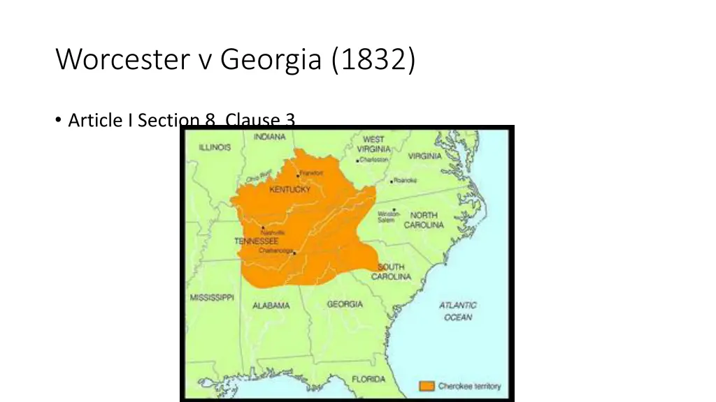 worcester v georgia 1832