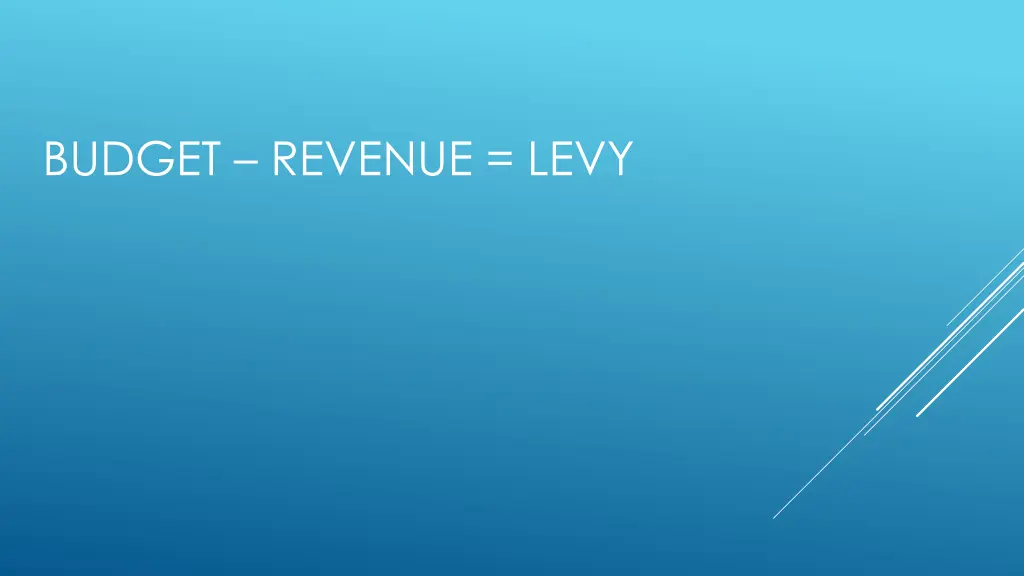 budget revenue levy