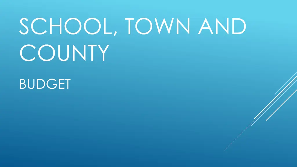 school town and county