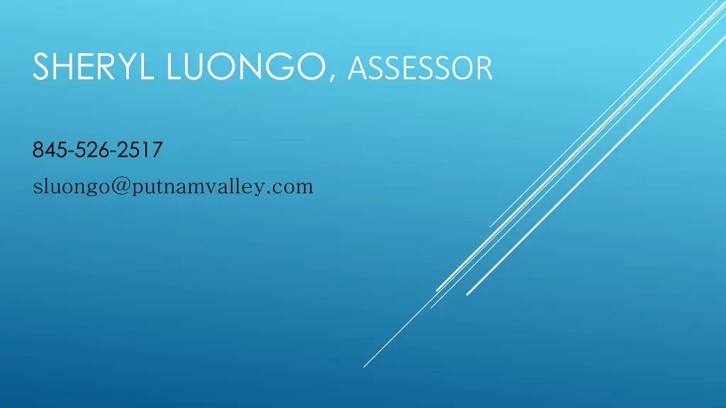 sheryl luongo assessor