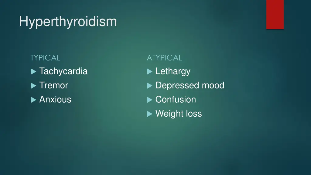hyperthyroidism