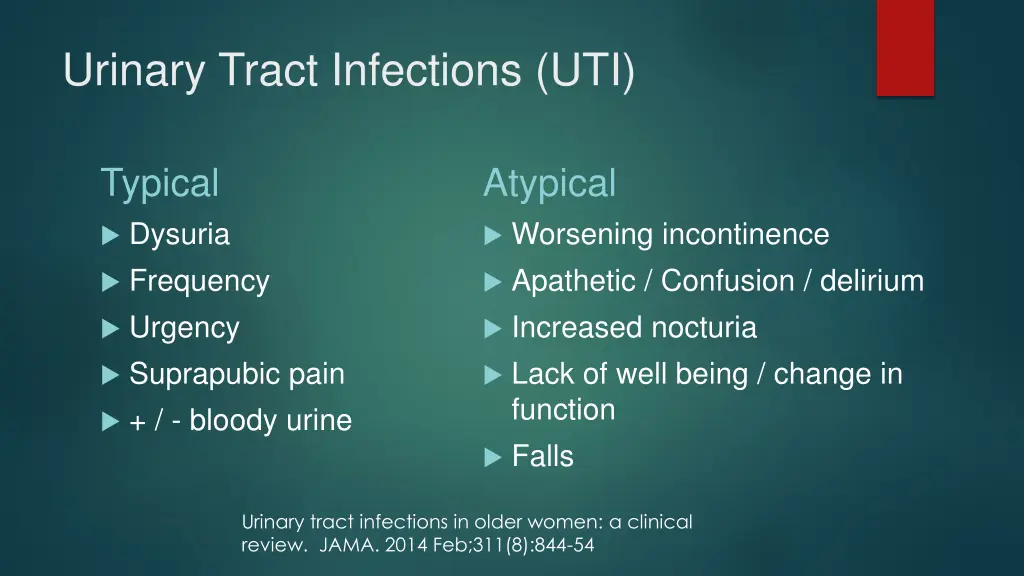 urinary tract infections uti