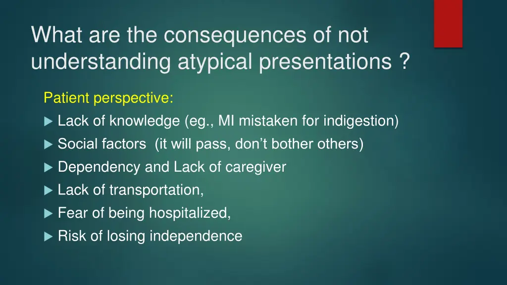 what are the consequences of not understanding 1