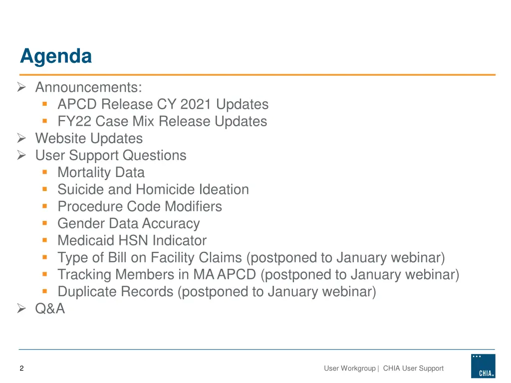 agenda