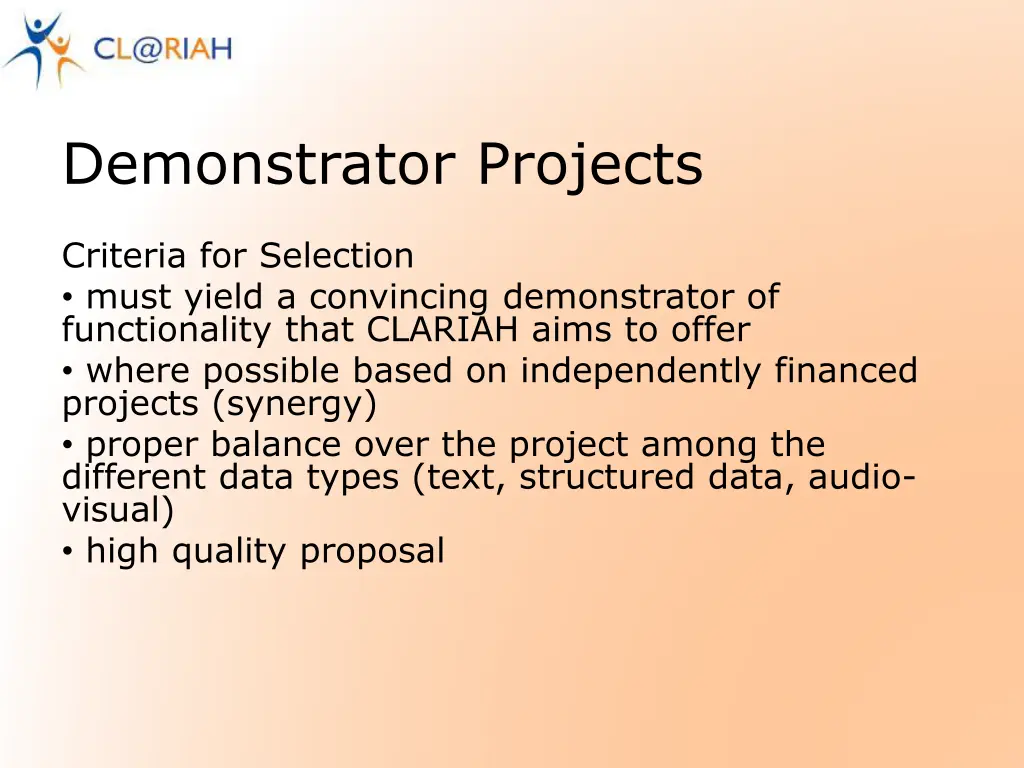 demonstrator projects