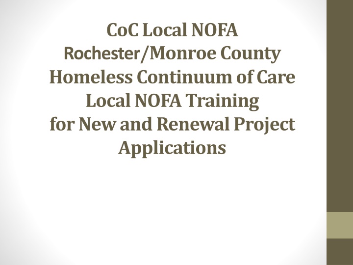 coc local nofa rochester monroe county homeless
