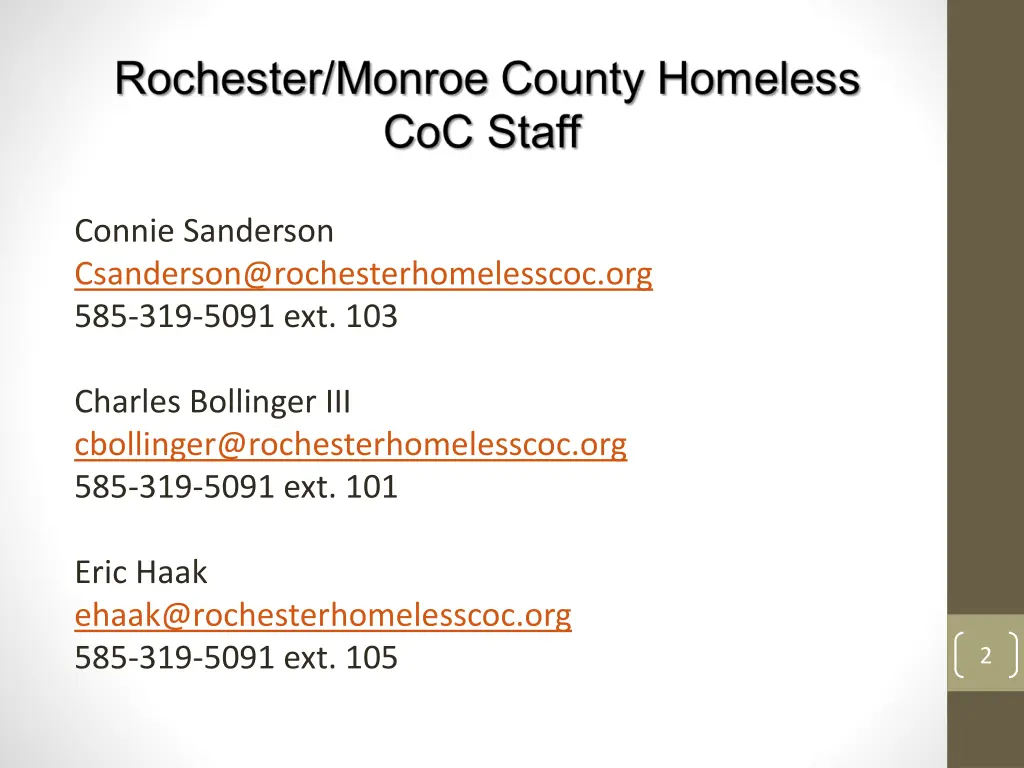 connie sanderson csanderson@rochesterhomelesscoc