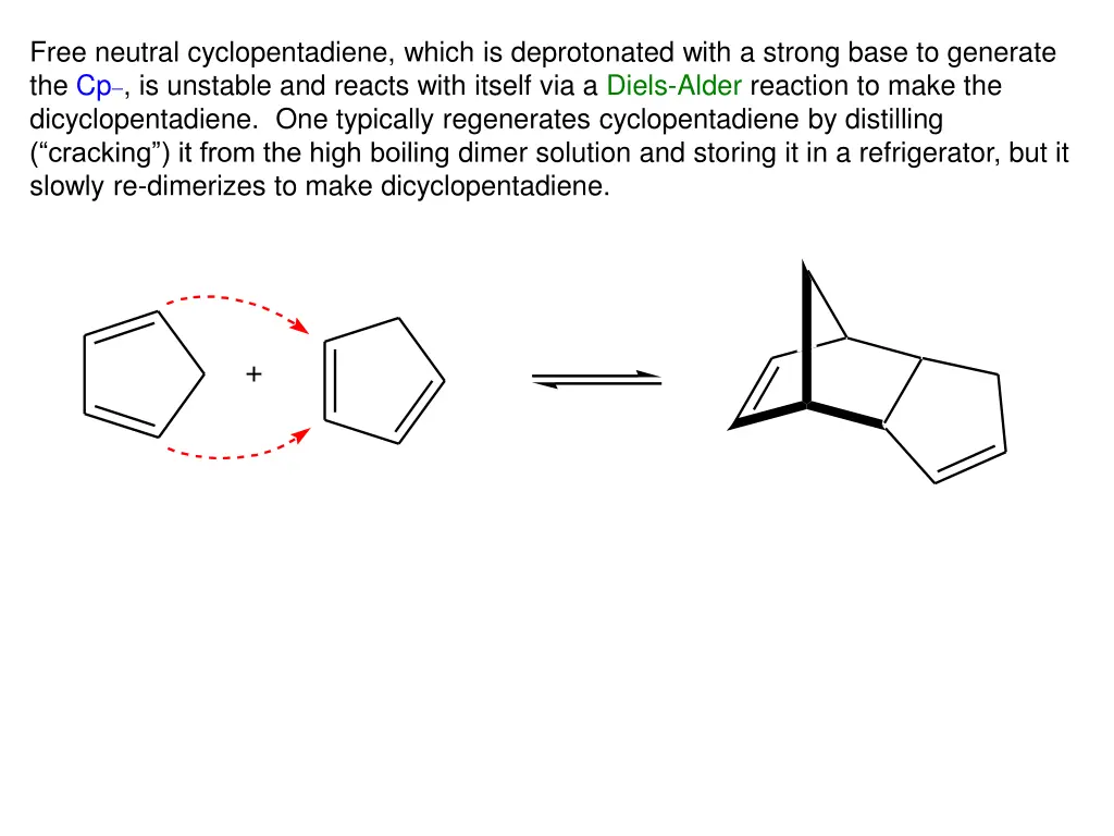 free neutral cyclopentadiene which