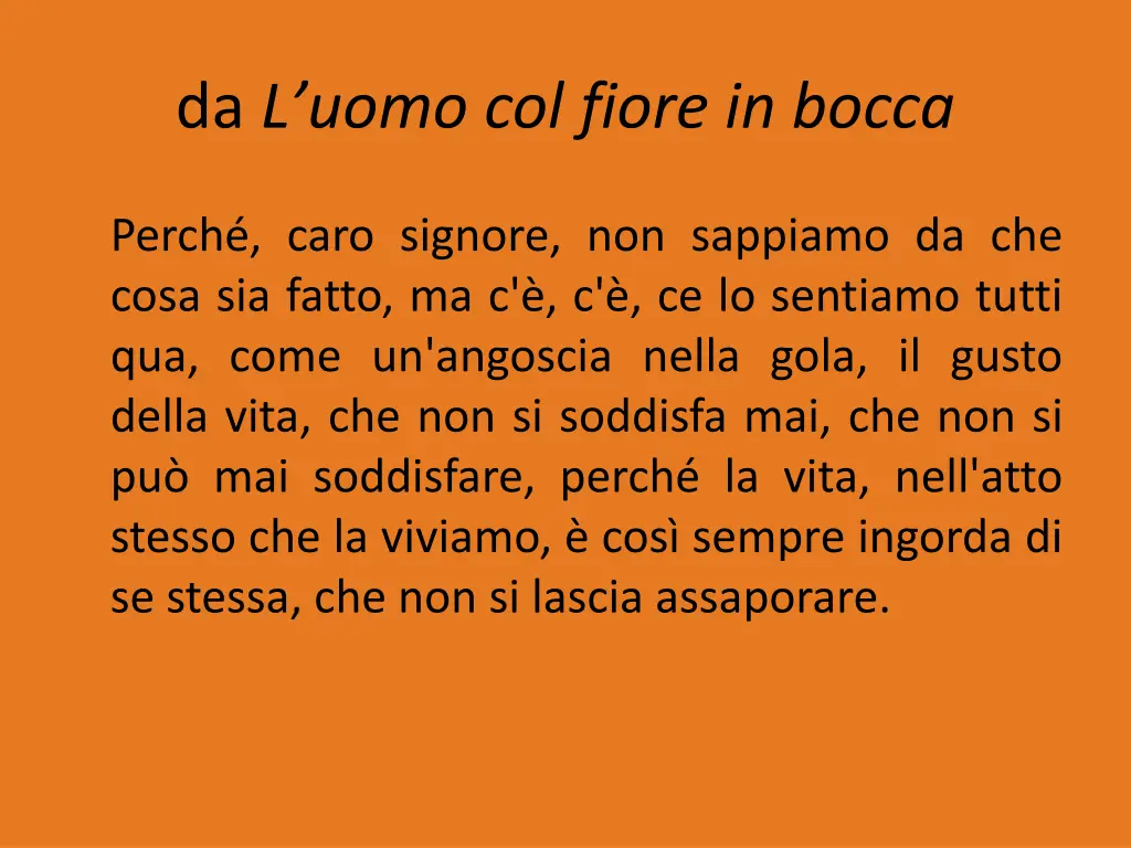 da l uomo col fiore in bocca