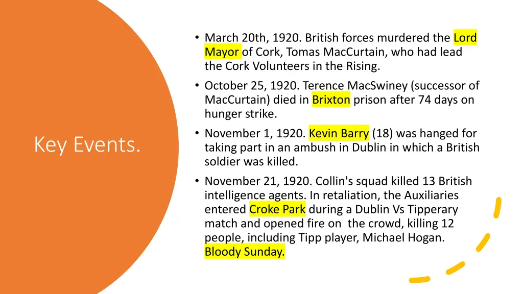 march 20th 1920 british forces murdered the lord