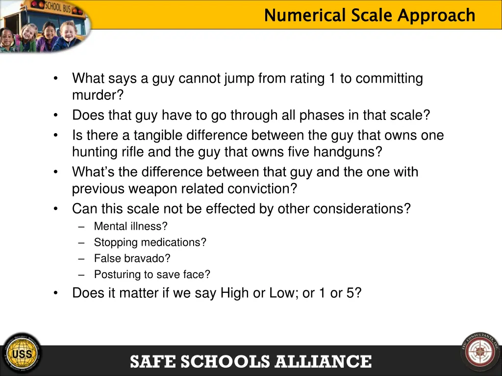 numerical scale approach 1