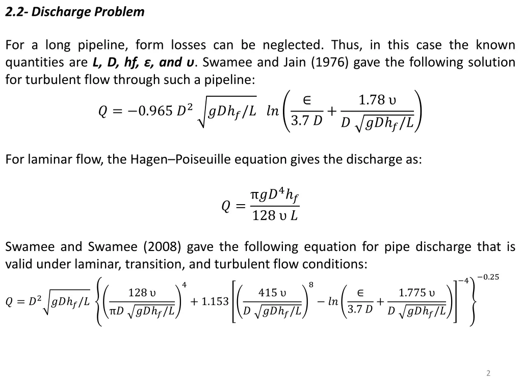 2 2 discharge problem