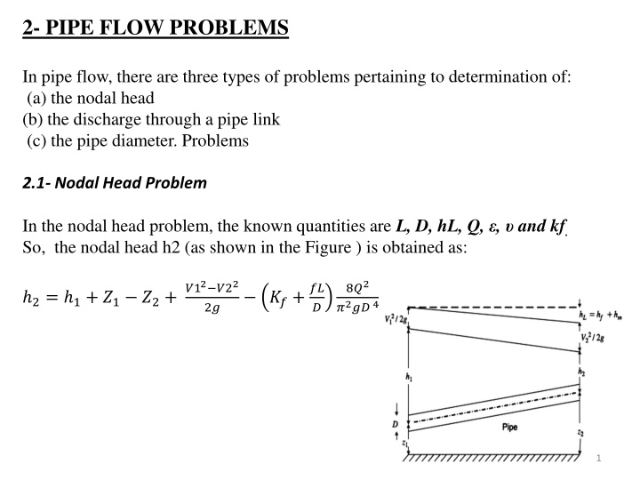 2 pipe flow problems