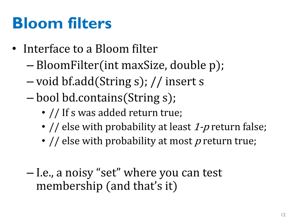 bloom filters 1