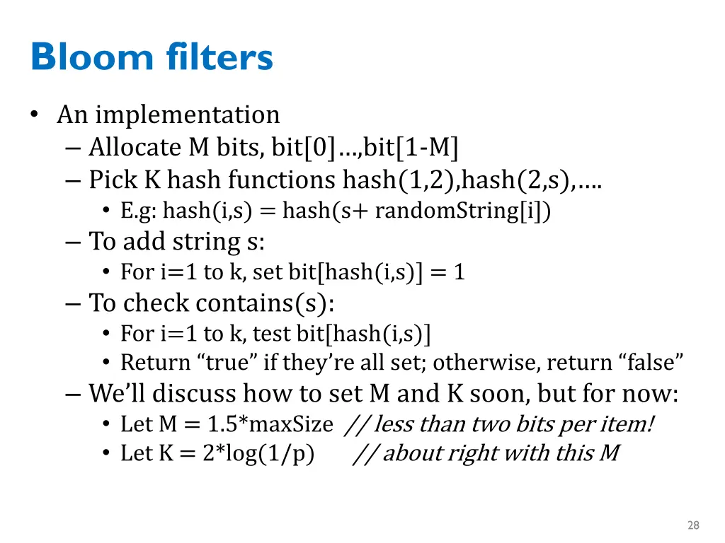 bloom filters 8