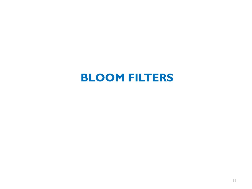 bloom filters