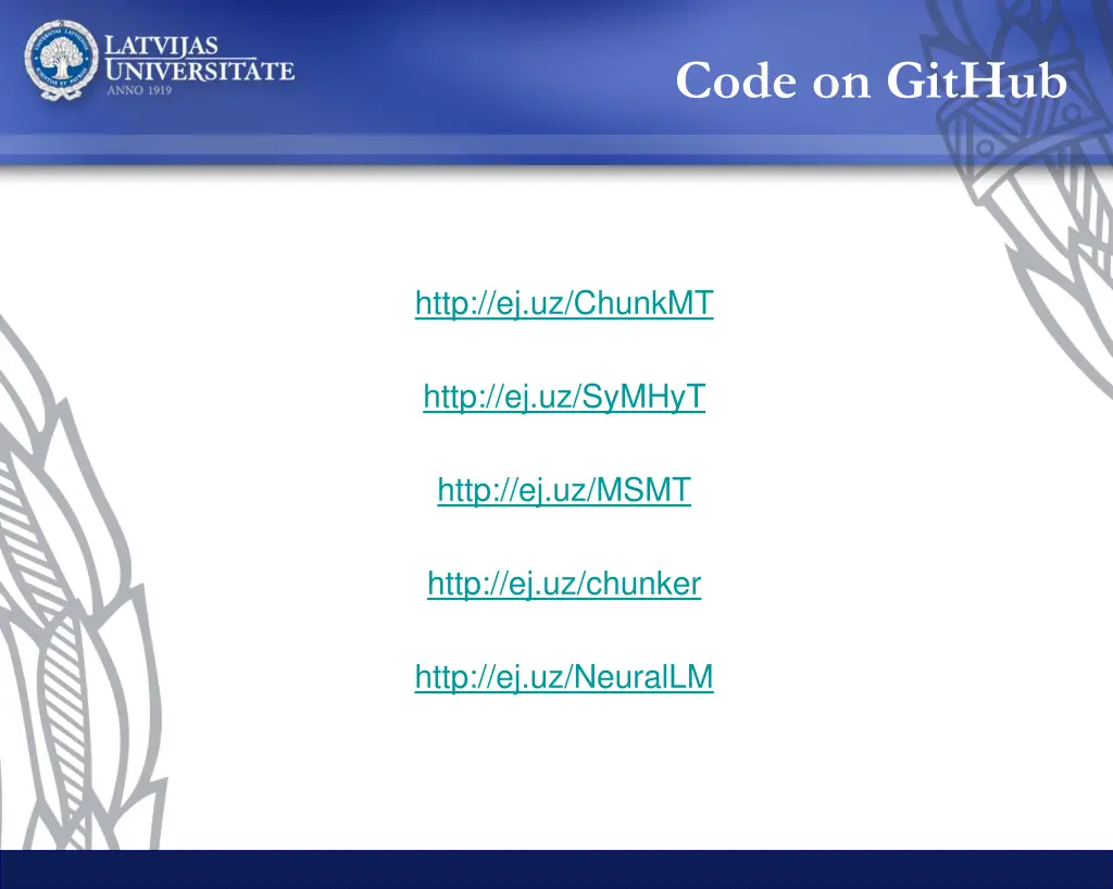 code on github