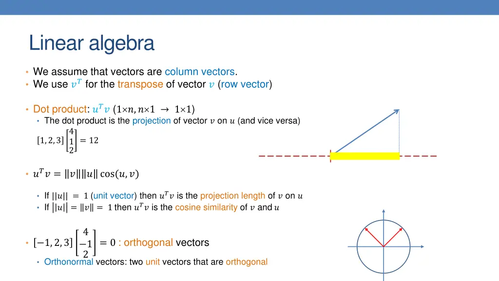 linear algebra