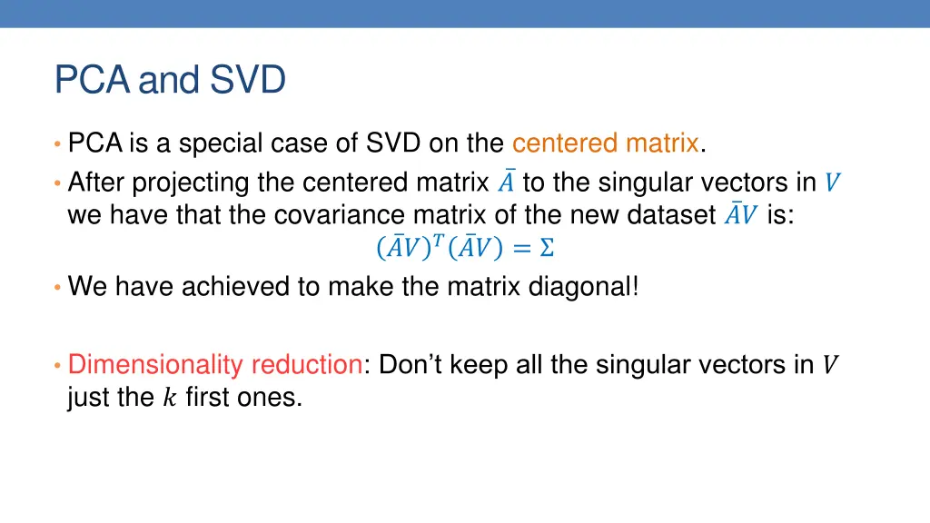 pca and svd