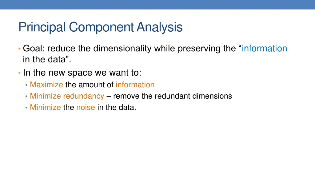 principal component analysis