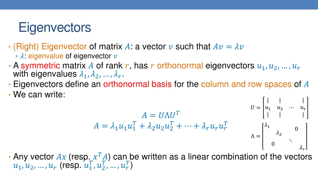 eigenvectors