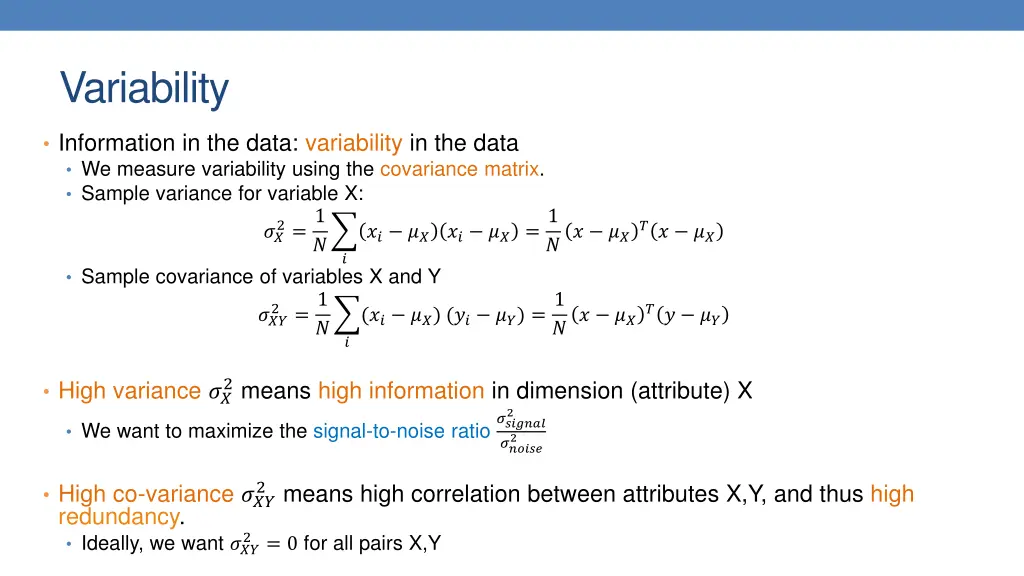variability