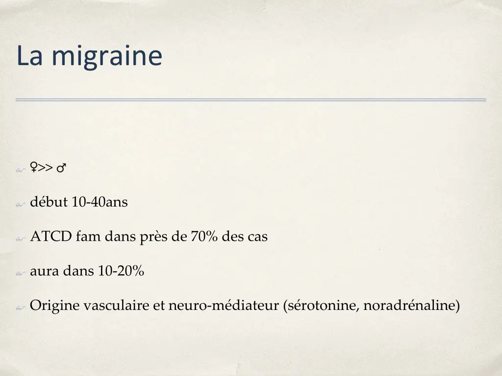 la migraine