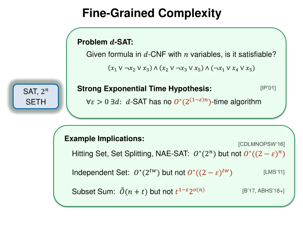 fine grained complexity 2