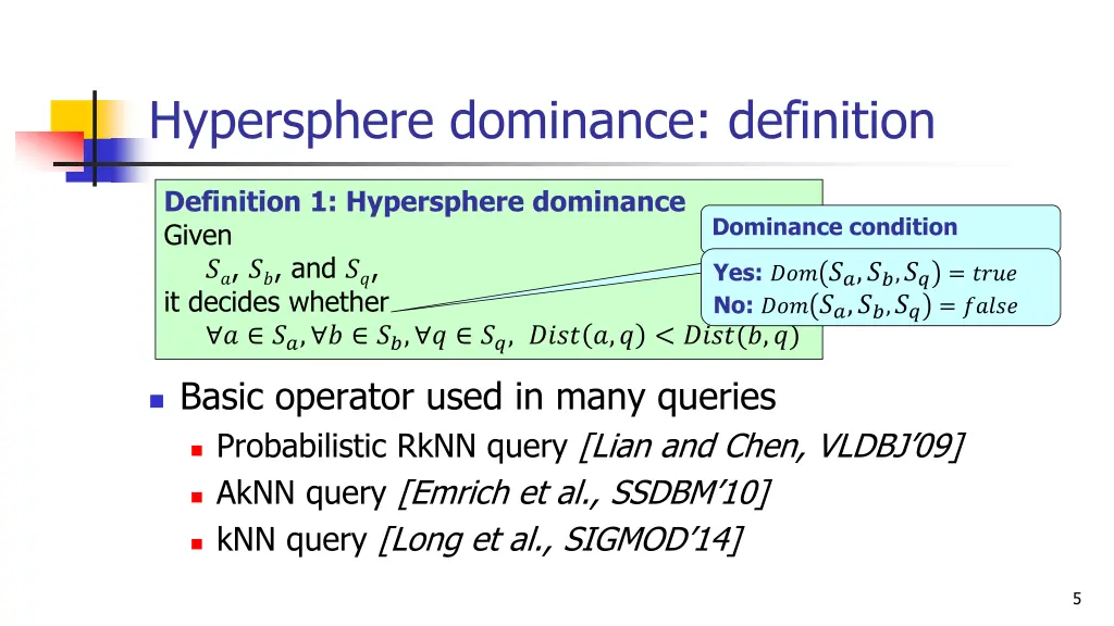 hypersphere dominance definition