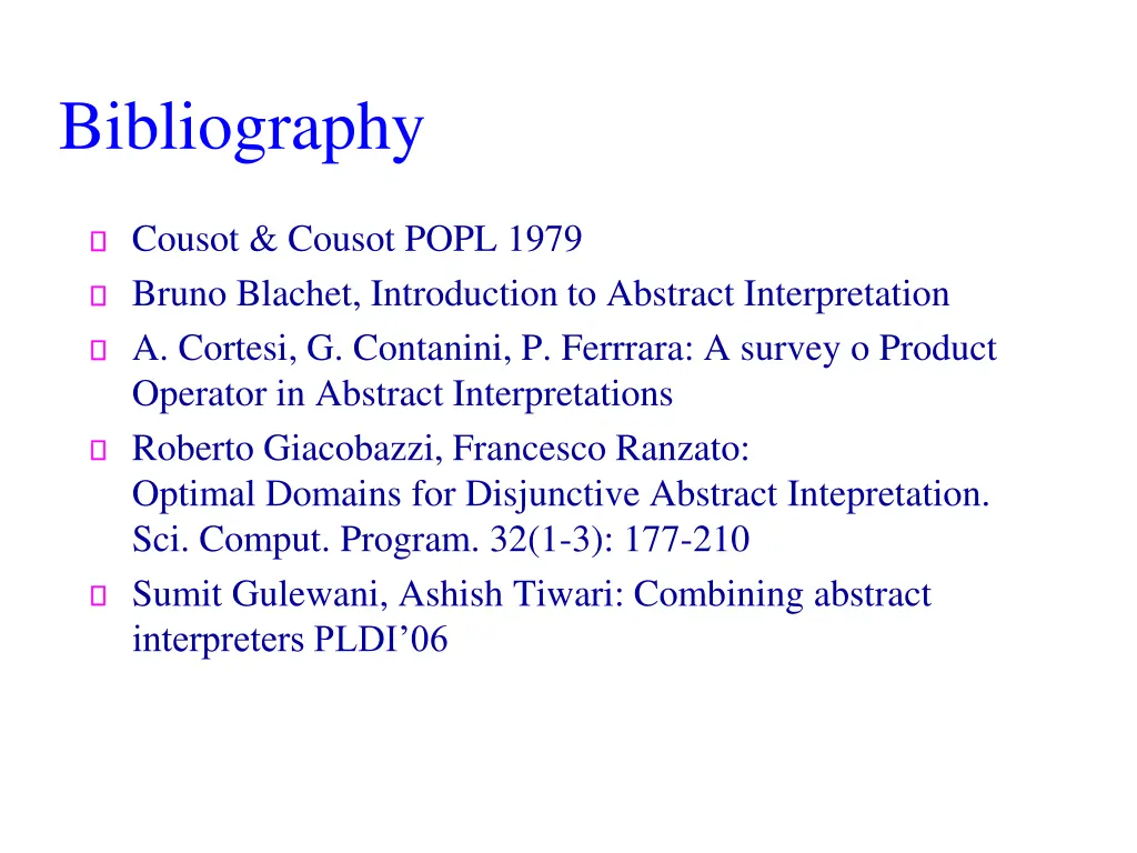 bibliography