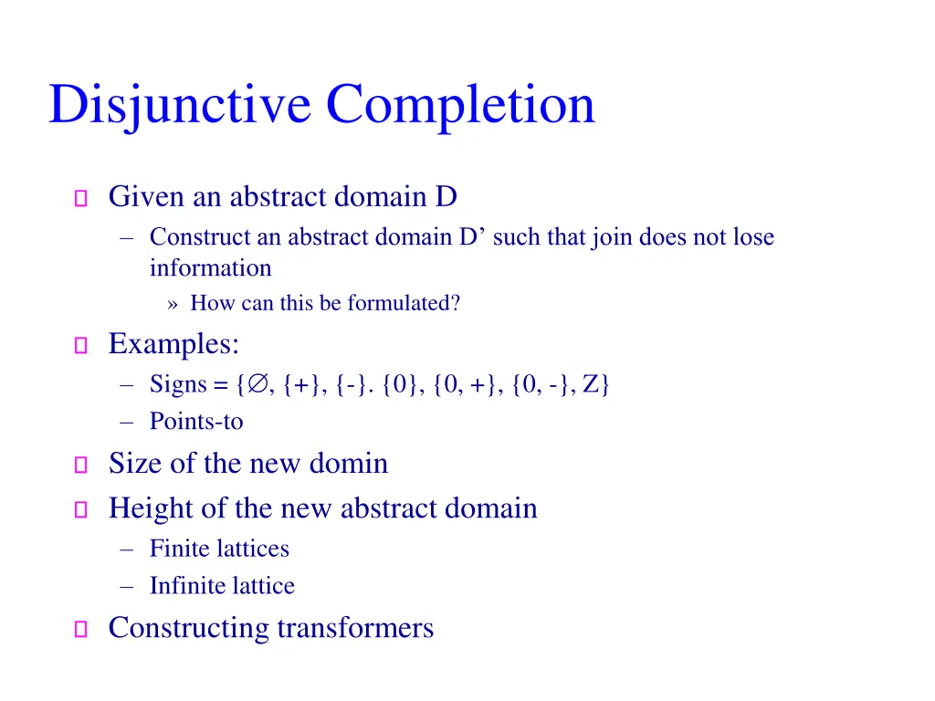 disjunctive completion