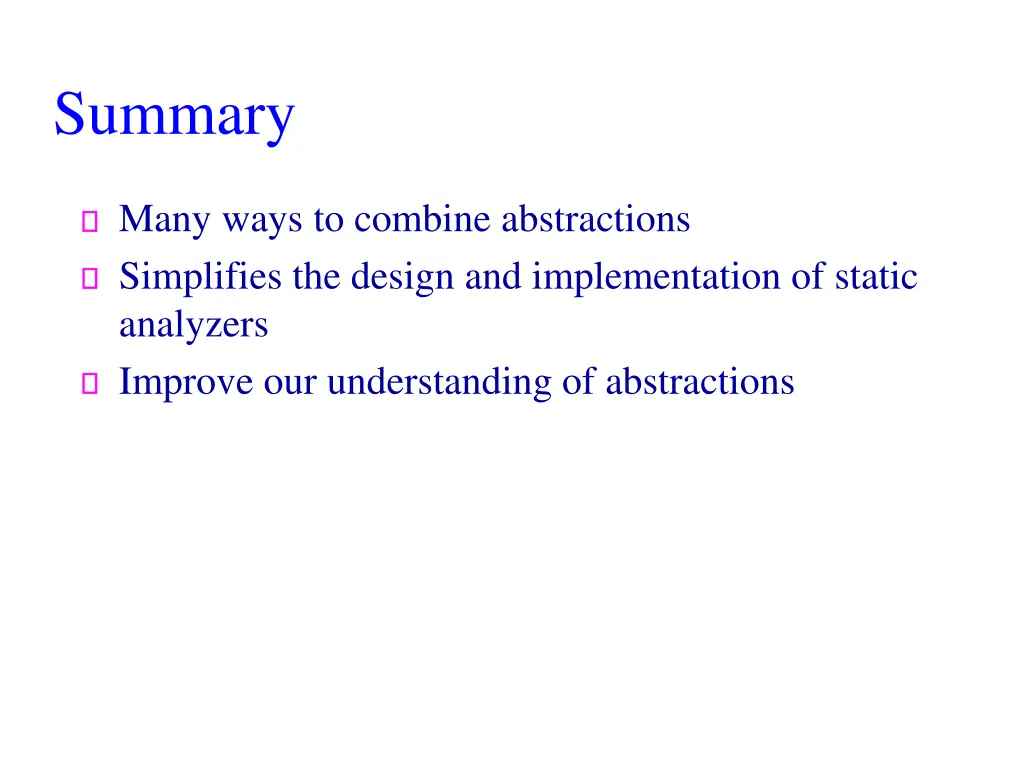 summary