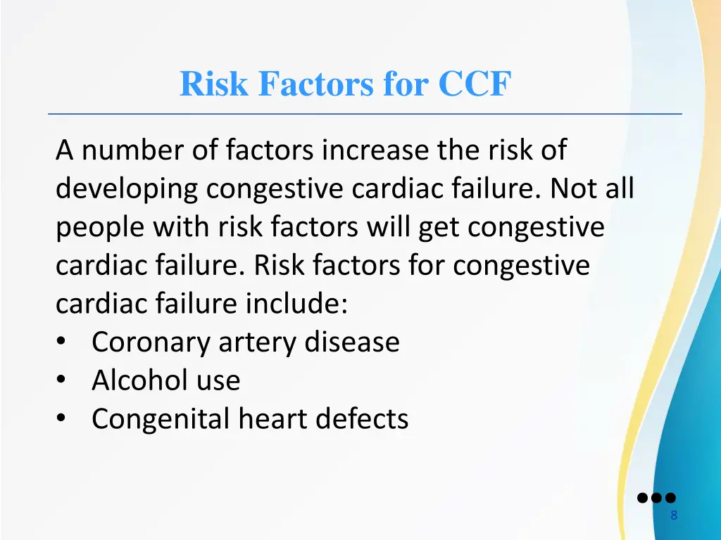 risk factors for ccf