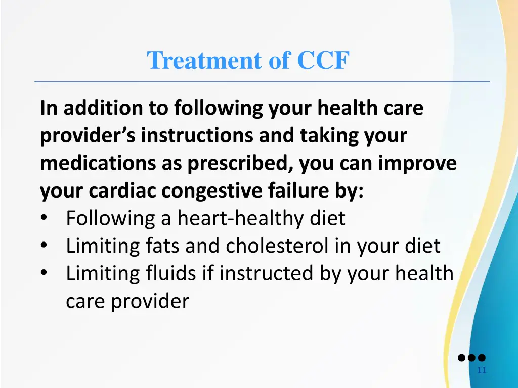 treatment of ccf 1