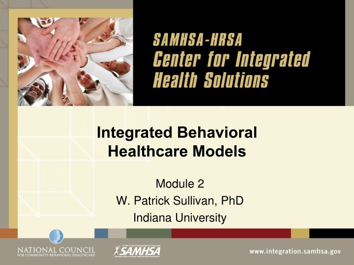 integrated behavioral healthcare models
