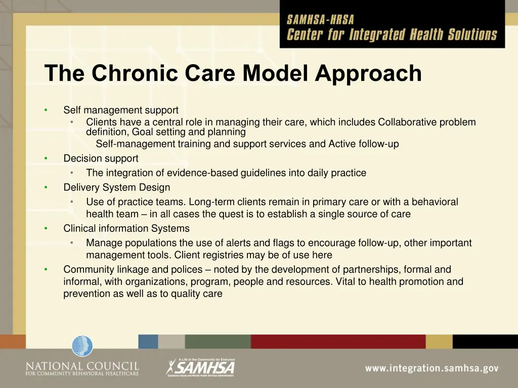 the chronic care model approach