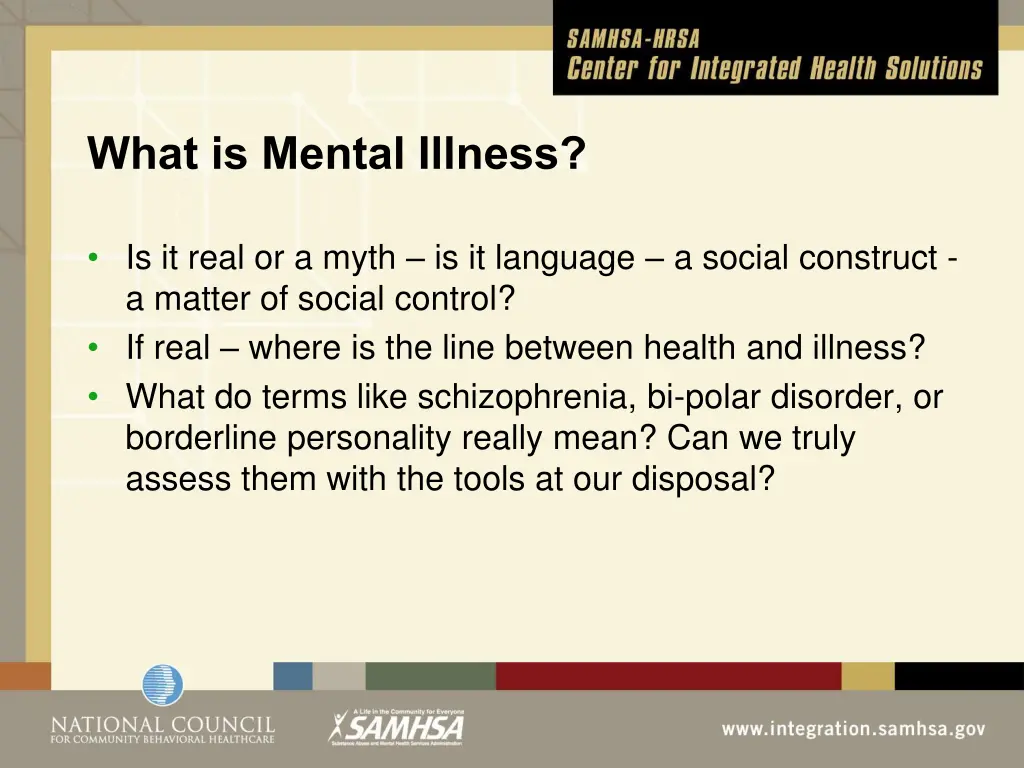 what is mental illness
