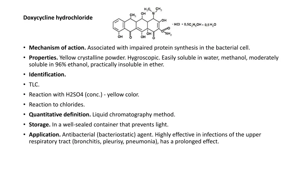 doxycycline hydrochloride