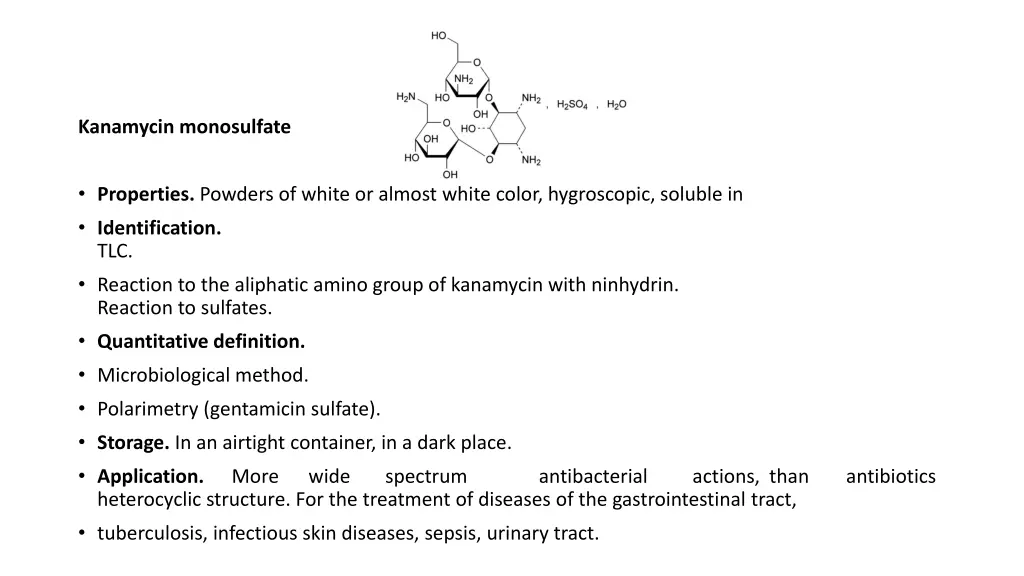 kanamycin monosulfate