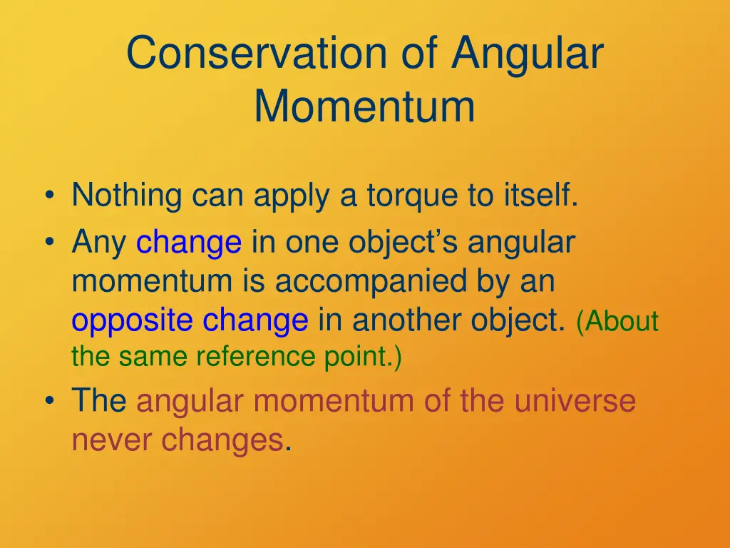 conservation of angular momentum 1