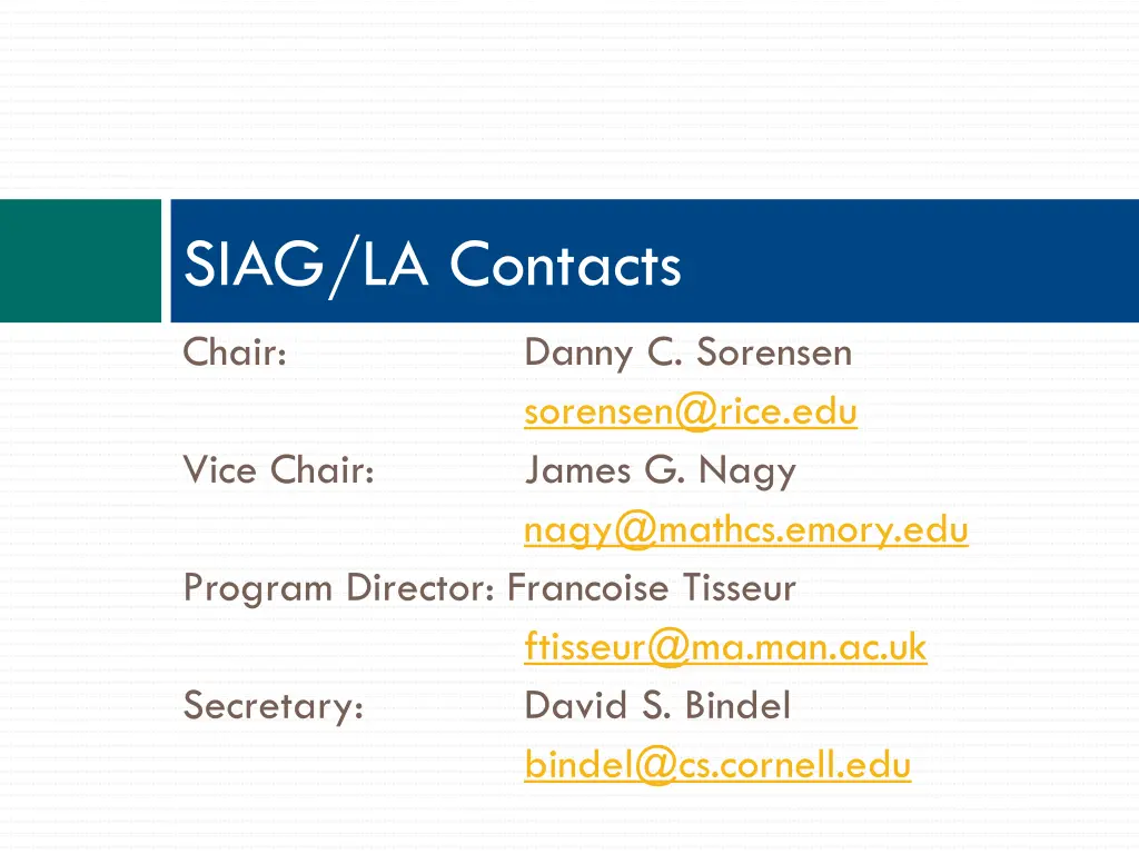 siag la contacts